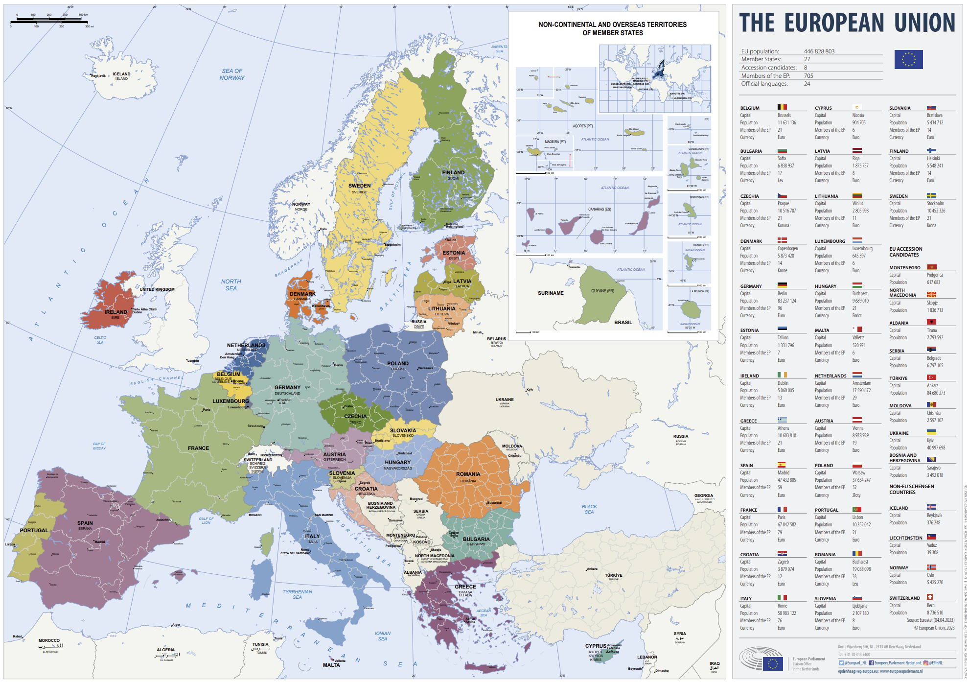 Mappa europea e Dati dati sintesi