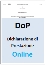 DoP Dichiarazione di Prestazione CPR