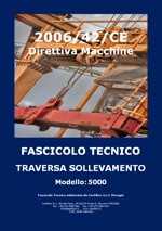 Fascicolo Tecnico Traversa sollevamento