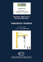 Fascicolo Tecnico gru bandiera