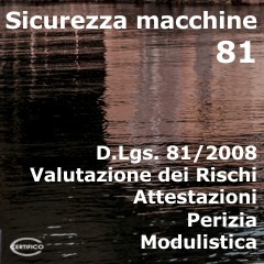 Sicurezza macchine 81