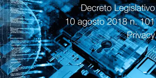 Decreto Legislativo 10 agosto 2018 n 101 Decreto Legislativo 10 agosto 2018 n 101