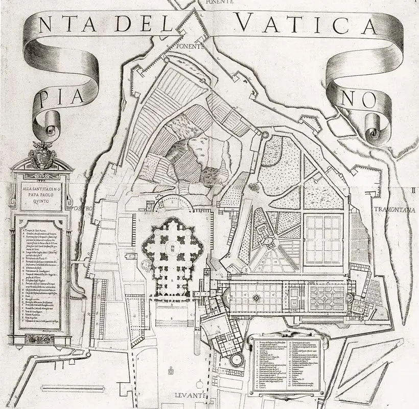 vaticano pianta vaticano pianta