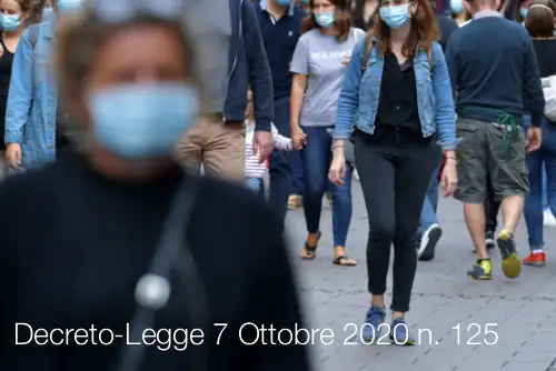 DL 7 ottobre 2020 n 125 DL 7 ottobre 2020 n 125