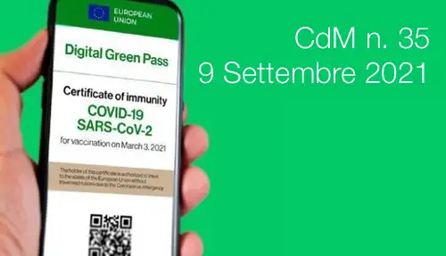 Consiglio dei Ministri n 35 del 9 Settembre 2021 Consiglio dei Ministri n 35 del 9 Settembre 2021