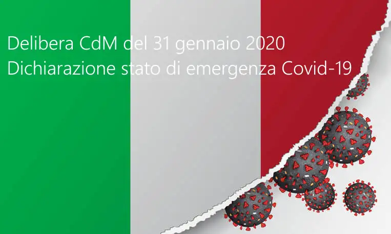 Delibera CdM del 31 gennaio 2020 Delibera CdM del 31 gennaio 2020
