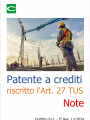 Patente a crediti   riscritto l Art  27 del D Lgs 81 2008   Note