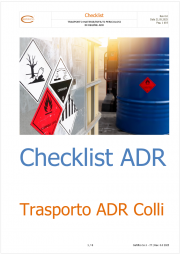 Trasporto ADR Colli: Check list ADR Trasporto ADR Colli: Check list ADR
