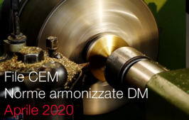 Norme armonizzate direttiva macchine Aprile 2020: il file CEM