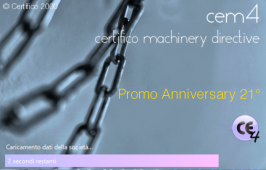 CEM4 | Certifico Machinery Directive: Promo Anniversary 21° CEM4 | Certifico Machinery Directive: Promo Anniversary 21°