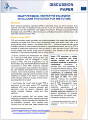 Dispositivi di protezione individuale intelligenti Dispositivi di protezione individuale intelligenti