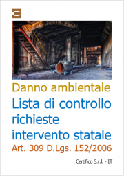 Danno ambientale: nuovo modello richieste di intervento statale