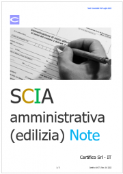 SCIA amministrativa (edilizia) / Note SCIA amministrativa (edilizia) / Note