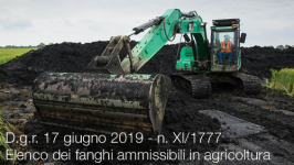 D.g.r. 17 giugno 2019 - n. XI/1777 | Elenco dei fanghi ammissibili in agricoltura D.g.r. 17 giugno 2019 - n. XI/1777 | Elenco dei fanghi ammissibili in agricoltura