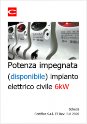 Potenza impegnata (disponibile) impianto elettrico civile