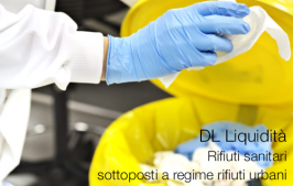 DL Liquidità | Rifiuti sanitari sottoposti a regime rifiuti urbani