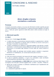 Alcol, droghe e lavoro: normative a confronto | INAIL 2024 Alcol, droghe e lavoro: normative a confronto | INAIL 2024
