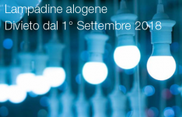 Lampadine alogene vietate dal 1° settembre