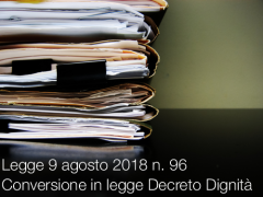 Legge 9 agosto 2018 n. 96 