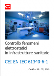 Requisiti tecnici fenomeni elettrostatici infrastrutture sanitarie