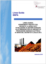 Linea guida emissioni impianti di produzione energia elettrica 