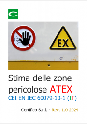 Stima delle zone pericolose ATEX / CEI EN IEC 60079-10-1