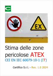 Stima delle zone pericolose ATEX / CEI EN IEC 60079-10-1 Stima delle zone pericolose ATEX / CEI EN IEC 60079-10-1