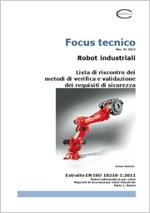 Robot industriali EN ISO 10218-1:2011 - Check list Verifiche e Validazioni