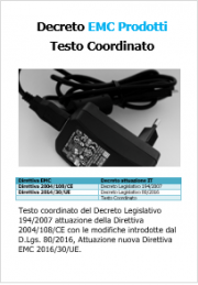 Decreto EMC Prodotti: Testo Coordinato 2016