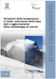 Variazioni della temperatura in Italia | ISPRA 2018
