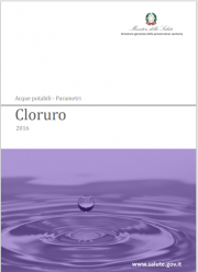 Parametri indicatori qualità nelle acque - Cloruro Parametri indicatori qualità nelle acque - Cloruro