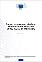 Impact assessment study on the revision of Directive 2006/42/EC 
