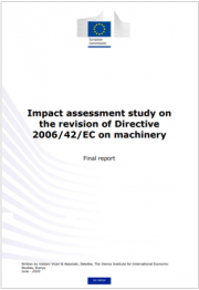 Impact assessment study on the revision of Directive 2006/42/EC Impact assessment study on the revision of Directive 2006/42/EC