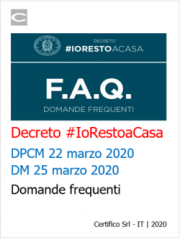 Decreto #IoRestoaCasa | Domande frequenti