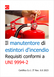 Il manutentore di estintori d'incendio