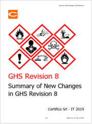 GHS Rev. 8 2019: Summary of New Changes 