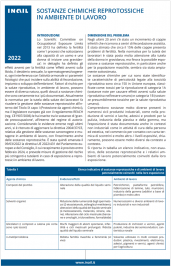 Sostanze chimiche reprotossiche in ambiente di lavoro Sostanze chimiche reprotossiche in ambiente di lavoro