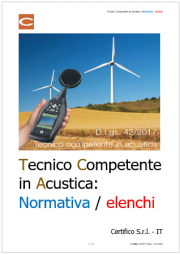 Tecnico competente in acustica