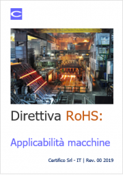 Direttiva RoHS: applicabilità a macchine