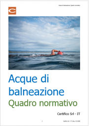 Acque di balneazione: Quadro normativo