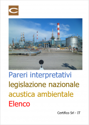 Pareri interpretativi legislazione nazionale acustica ambientale  