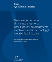 Metodologia prove rigidezza e resistenza dispositivi collegamento ponteggi 