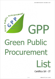Green Public Procurement (GPP) - List Green Public Procurement (GPP) - List