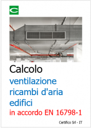 Calcolo ventilazione / ricambi d'aria edifici EN 16798-1