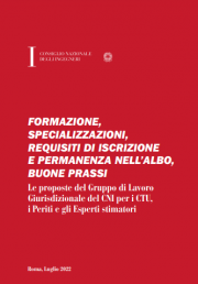 CTU, i Periti e gli Esperti stimatori / CNI 2022 CTU, i Periti e gli Esperti stimatori / CNI 2022