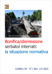 Bonifica serbatoi interrati: la situazione normativa