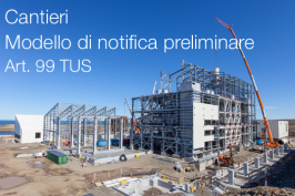 Modello notifica preliminare Cantieri Modello notifica preliminare Cantieri
