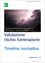 Valutazione del rischio fulminazione Valutazione del rischio fulminazione