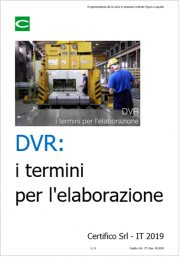 DVR: i termini per l'elaborazione