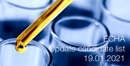ECHA: Update candidate list 19.01.2021 ECHA: Update candidate list 19.01.2021
